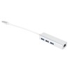 USB 3.0 to Ethernet Adapter with 3 Ports HUB Type