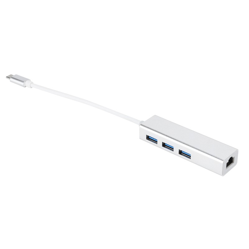 USB 3.0 to Ethernet Adapter with 3 Ports HUB Type