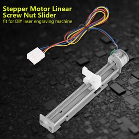 Stepper Motor Screw, Motor with Linear Slide DC 12V Linear Screw Rail Nut Slider for DIY Engraving Machine