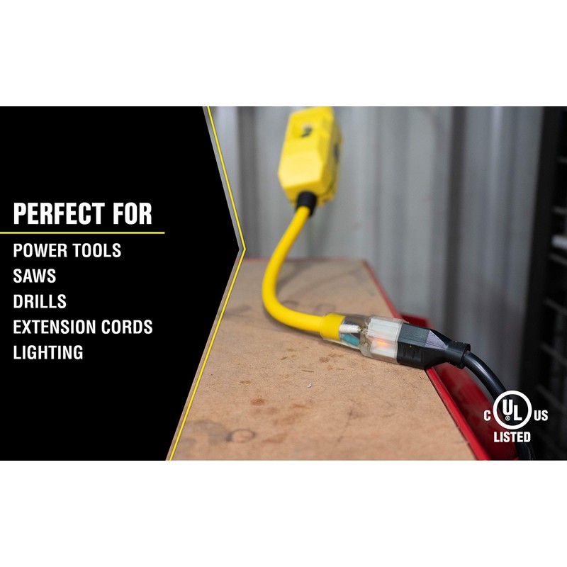 Woods 2817 Jacket Contractor Grade SJTW Super Flexible Extension Cord