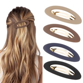 Amariver Hair Barrettes for Women 4packs Hair Clips French Barrette Clip Oval Hair Clips for Thick Thin Long Short HairBarrettes Stylish Accessories for Women Girls
