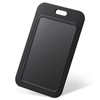 Pawfly Sliding ID Badge Holder Black Vertical Plastic Card Case