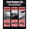 JES Motorsport Front Bumper Lip Splitter Chin Spoiler Gloss Black