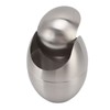 Desktop Trash Can Stainless Steel Egg Shape Mini Countertop Waste