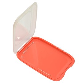 ENGELLAND - Hochwertige stapelbare Aufschnitt-Boxen, Frischhaltedose für Aufschnitt. Wurst Behälter. Perfekte Ordnung im Kühlschrank, 3 Stück Farbe Lachsrosa, Maße 25 x 17 x 3.3 cm