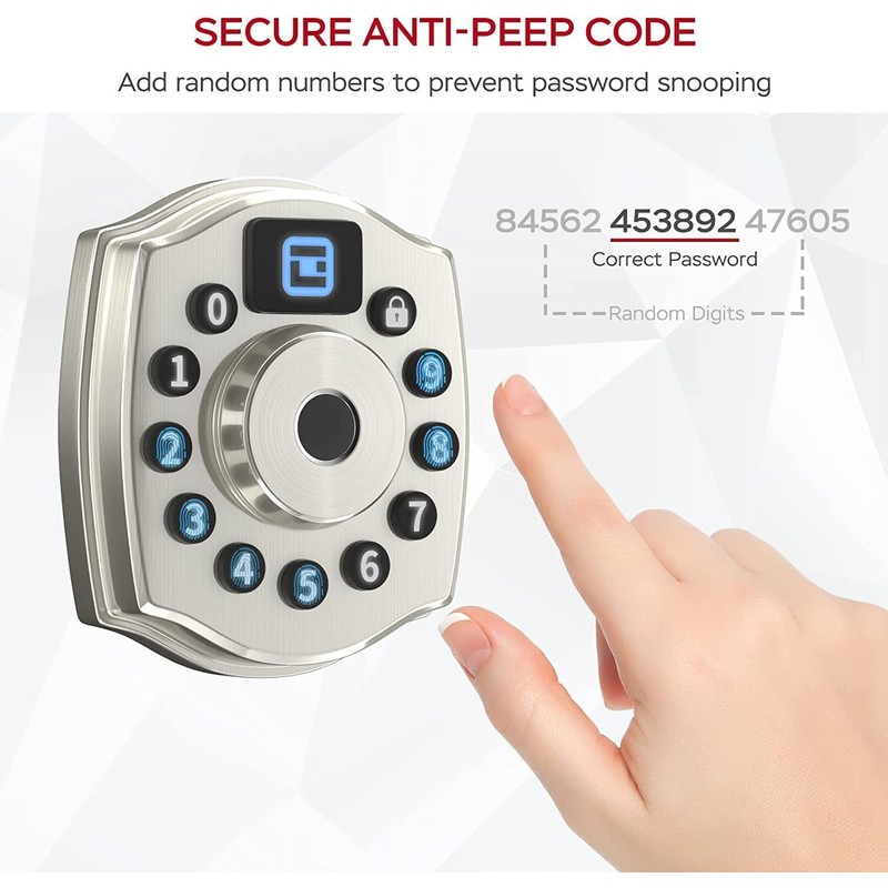 Geek Smart Door Lock Fingerprint Door Lock with App, Smart