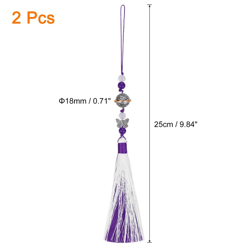 sourcing map Pendants with Tassels, 2 Pcs Classic Bells Tassel