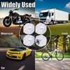 MEAJOO 4PCS Dice Style Tire Valve Stem Caps, with O