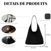 Bolso De Mujer, Bolsa De Hombro Piel De Ante,Bolso Bandolera