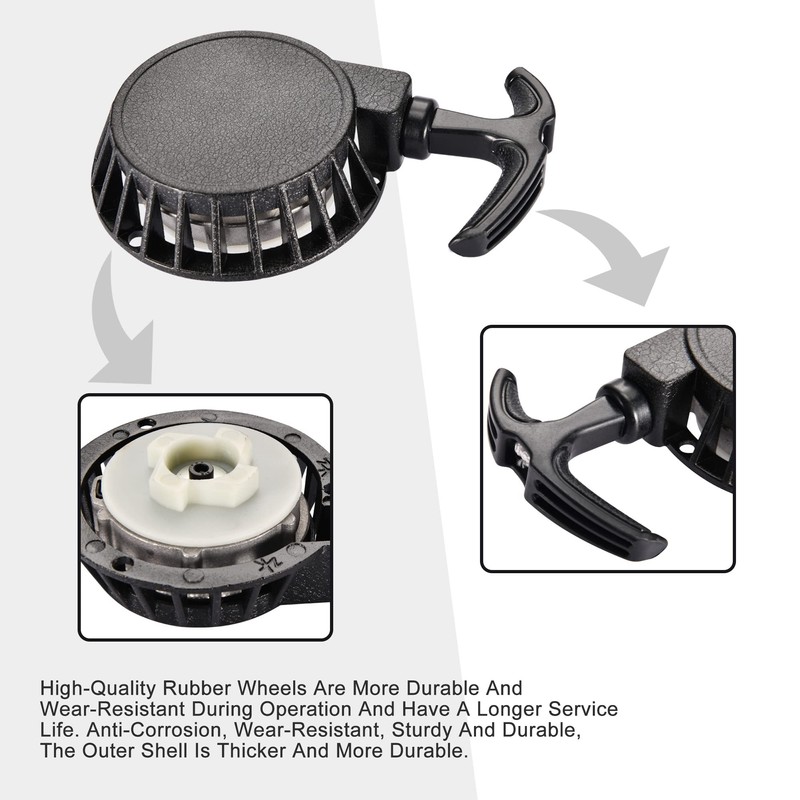 GOOFIT Black Pull Start Recoil Replacement for 2 Stroke Recoil