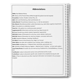 Nurse Report Sheet Notebook (Full-Page Edition) - 8.5”x11” Nursing Notebook with 80 Nursing Report Sheets [Nursing Clinical Essentials, Student Nurse Essentials, Notebooks for Nursing School]