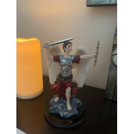 Ain't it Nice St Michael The Archangel Statue Religious Figurine San Miguel Arcangel Christian Gifts for Women and Men Faith Based Spiritual Catholic Gifts Angel Statue, 3.5(L) 3.5(W) 6(H) Inches