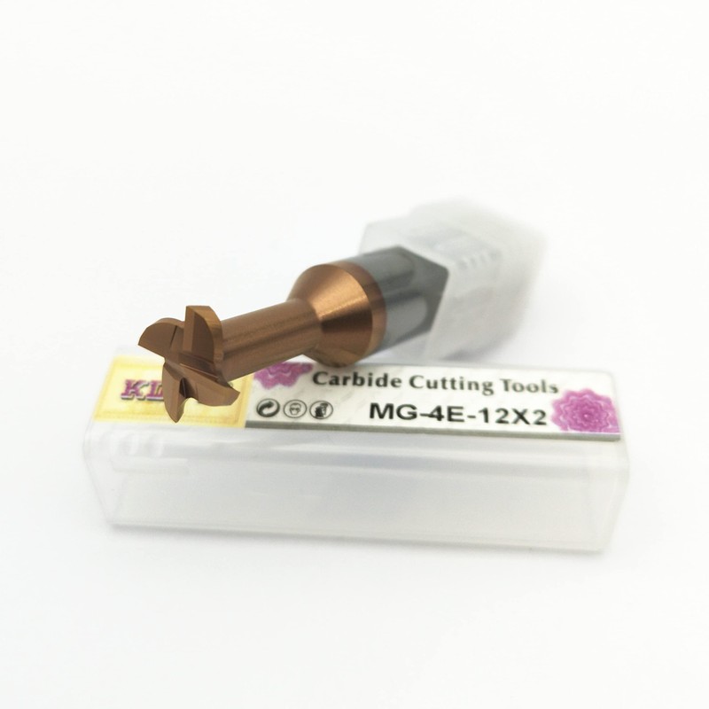 KLOT AlTiN Coated T Slot Keyseat Milling Cutter Solid Carbide