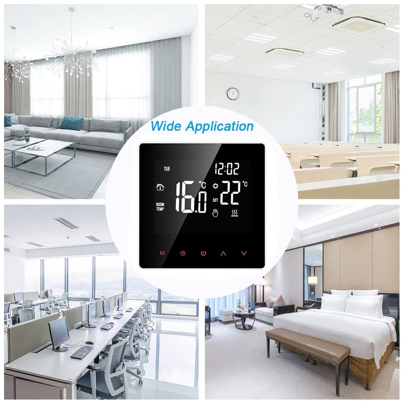 Kavolet Digital Thermostat 16A for Electric Heating, Room Thermostat Smart