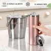 Vaso térmico de 12 onzas con tapa con popote en