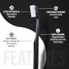 Gurunanda Yin Yang Cepillo Polvo Dientes Cerdas Extra Suaves Promueve