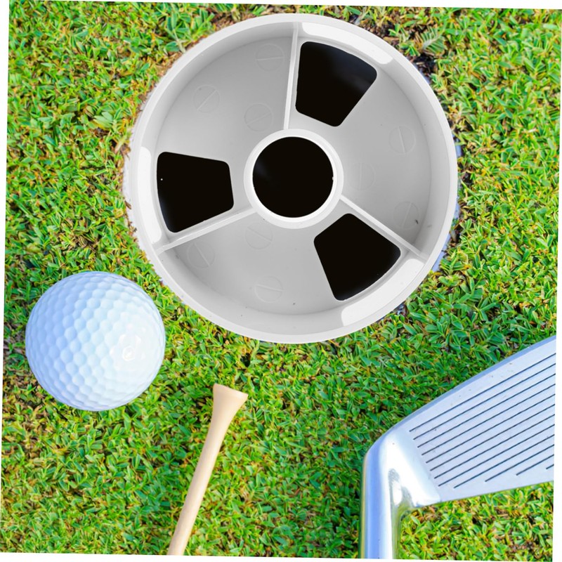 Gatuida 2 Pcs Plastic Golf Hole Cup Durable Putting Training