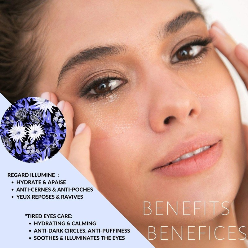 Littorelle Hydrogel Eye Pads with Cornflower Blossom Water - Moisturises,