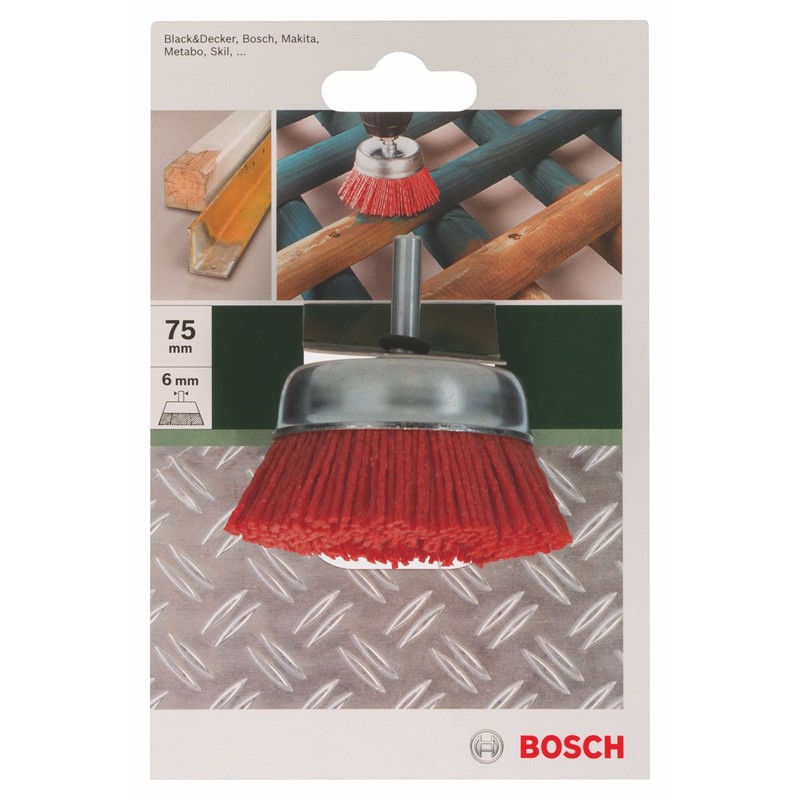 Bosch 2609256525 6 x 75 mm Wire Cup Brush Nylon