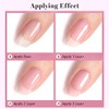 RARJSM Esmalte De Uñas En Gel Rosa Translúcido, Secado Con