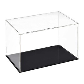 Toolzia Acrylic Clear Display Case,Countertop Box Cube Organizer Stand Dustproof Protection Showcase Cube Collectibles Show Box For Action Figures/Toys/Collectibles(30*25*10Cm)
