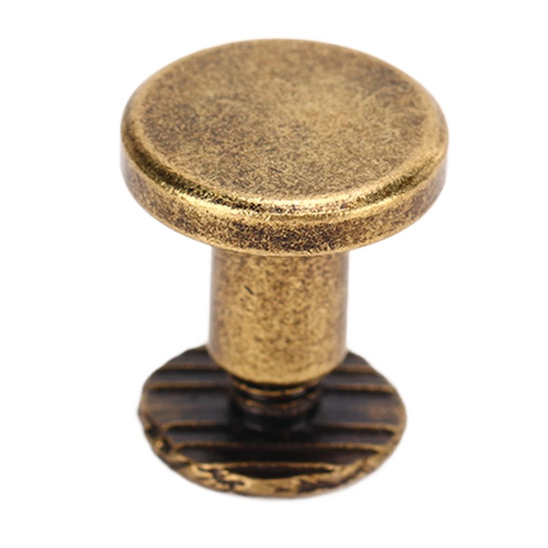 200 Set Chicago Screws Set 9.5x8mm Hard Thick Brass Uniform