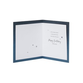UK Greetings Birthday Card for Son - Gold & Blue Design
