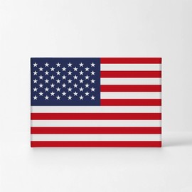 Smile Art Design American Flag Canvas Print United States Canvas Wall Art USA Flag Wall Art Home Decoration Living Room Dorm Office Decor Ready to Hang Made in The USA 24x36