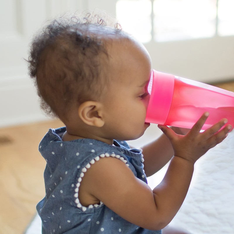 Taza de entrenamiento 2, Rosa, turquesa