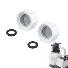 Gyinere 2 Pcs 11456 Sand Filter Drain Cap,Sand Filter Drain Plug,Sand Filter Replacement Parts,Sand Filter Parts,Sand Pump Parts Drain Plug Cap for Sand Filter Pumps and Combo Replacement Parts