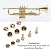 Trumpet Valve Finger Button Metal and Abalone Shell Trumpet Valve