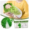 Levemolo Set of Chinese Cabbage Baby Blanket Soft Infant Sleep