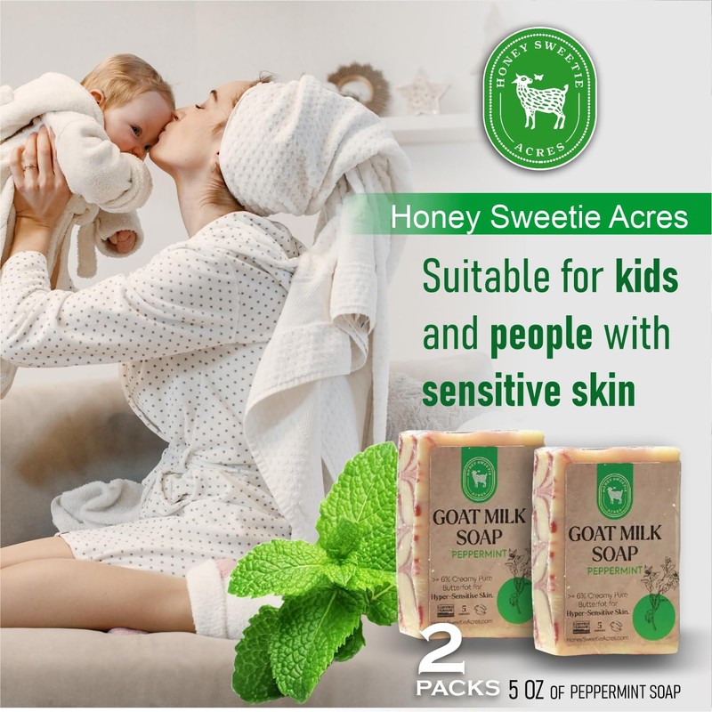Honey Sweetie Acres 2-Pack All Natural Moisturizing 5 Oz Handmade