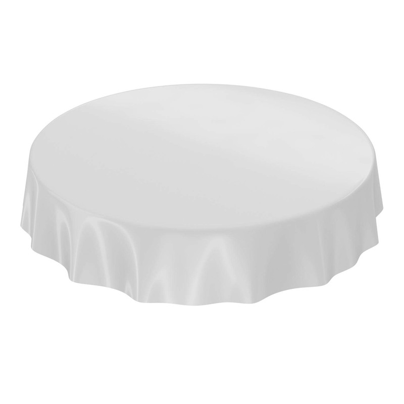 Oilcloth Tablecloth Oilcloth Washable Tablecloth Plain Gloss Plain Light Grey