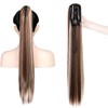 Cybelleza Ponytail Extensions Braid Ponytail Hairpiece Straight Long 55 cm