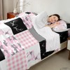 Manfei Pink Camouflage Sheet Set Full Size, Wild Animal Deer
