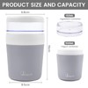 Bugucat Overnight Oats Containers with Lids, Snackle Box Container, 500ml+150ml