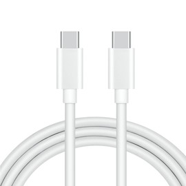 FITE ON White 6ft 100W USB-C to USB-C Data Sync Power Adapter Charger Cord Cable Compatible with M-Audio AIR 192|6 2-In/2-Out 24/192 USB Audio/MIDI