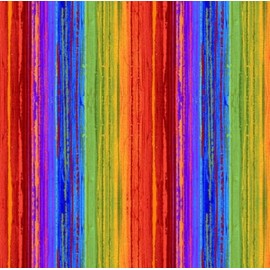 Poppy Dreams by Timeless Treasures Multicolor Striped Cotton Fabric by The Yard