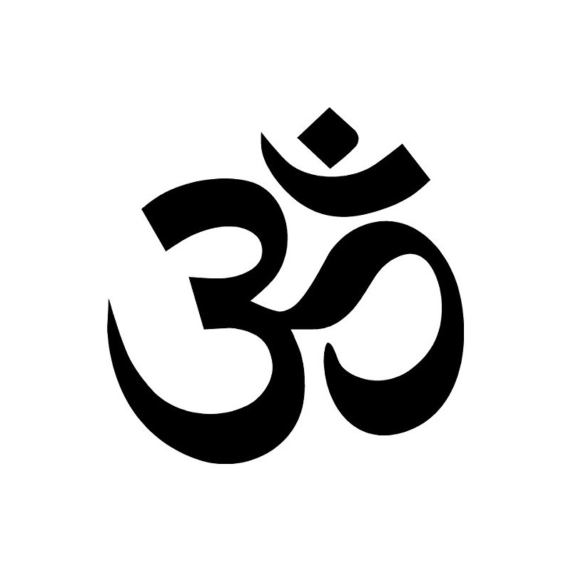 ProSticker 2685 (One) 4" Yoga Series Black Symbol Decal Sticker