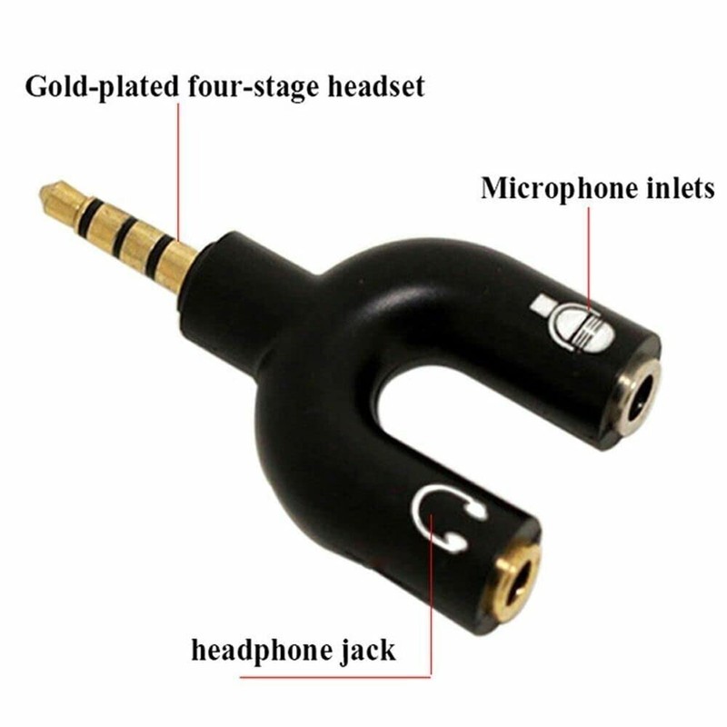 Mr. Gadget's Solutions® 3.5mm Stereo Audio Male to 2 Female