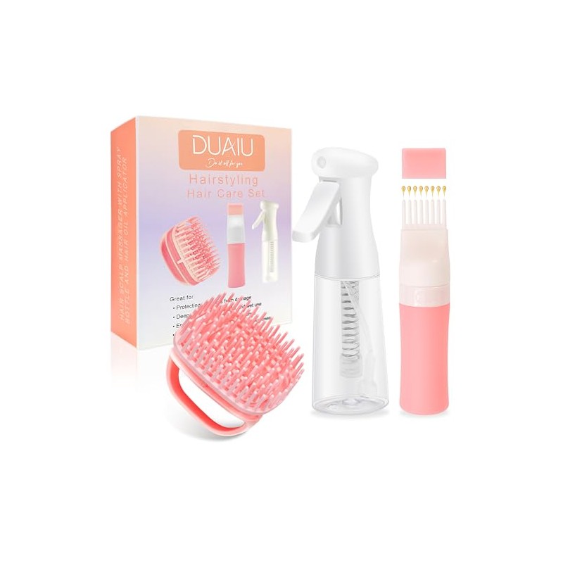 DUAIU Aplicador de Aceite para el Cabello con Botella de