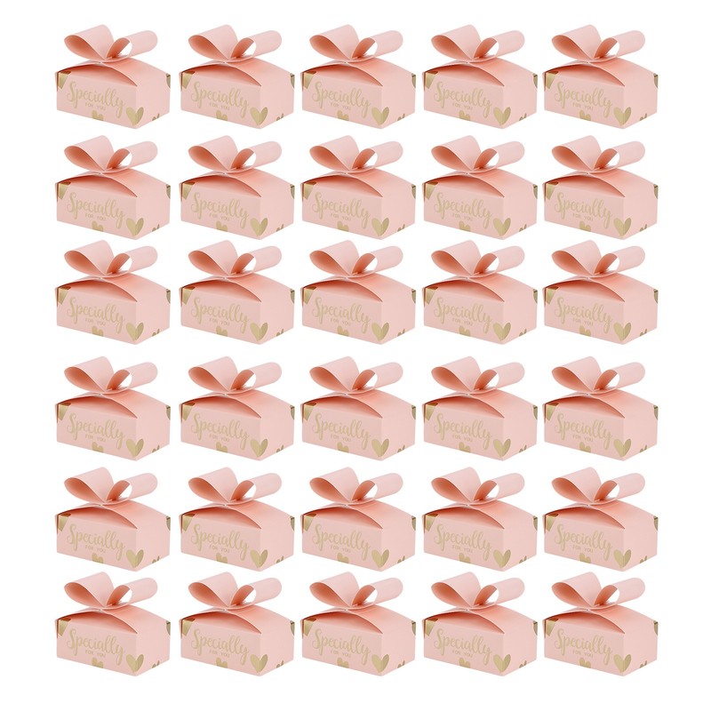 30PCS Bowknot Candy Boxes Gift Treat Boxes for Cookies Party