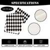 Black and White Diamond Table Runner Tea Themed Party Decor