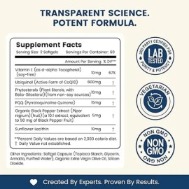 Nuism Coq10 600 Mg Softgels Ubiquinol 120 Softgels