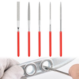 Mini File Set, Needle Files Set Metal, 5 Pieces Mini Diamond Files Set, Diamond Needle File Set, Mini Diamond File, Metal Diamond Needle File Set, File Set, Diamond Files