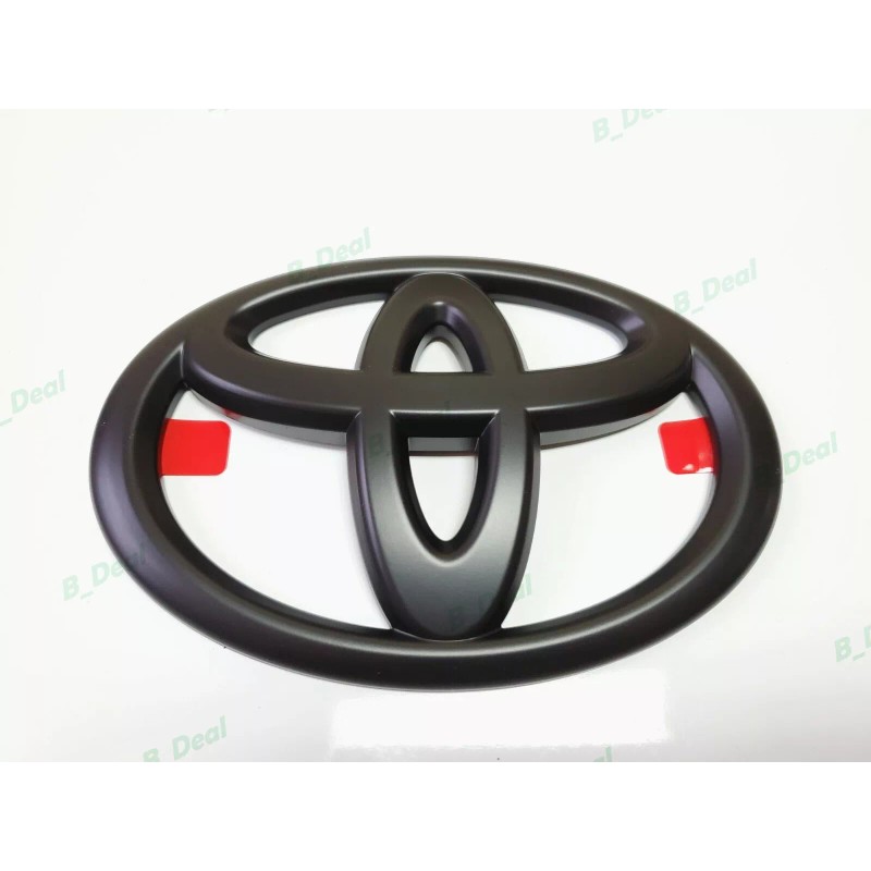 Toyota 1PC Matte Black Toyota Logo Overlay Emblem Fit Sienna
