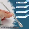 A2Z-SP001 Stainless Steel Double Ended Square & Angled Right Spoon
