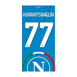 SSC NAPOLI Unisex - Adult Kvara Beach Towel, Light Blue, TU