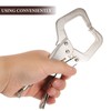VILLCASE Locking C Clamp, Carbon Steel Locking Face C-Clamp, Heavy
